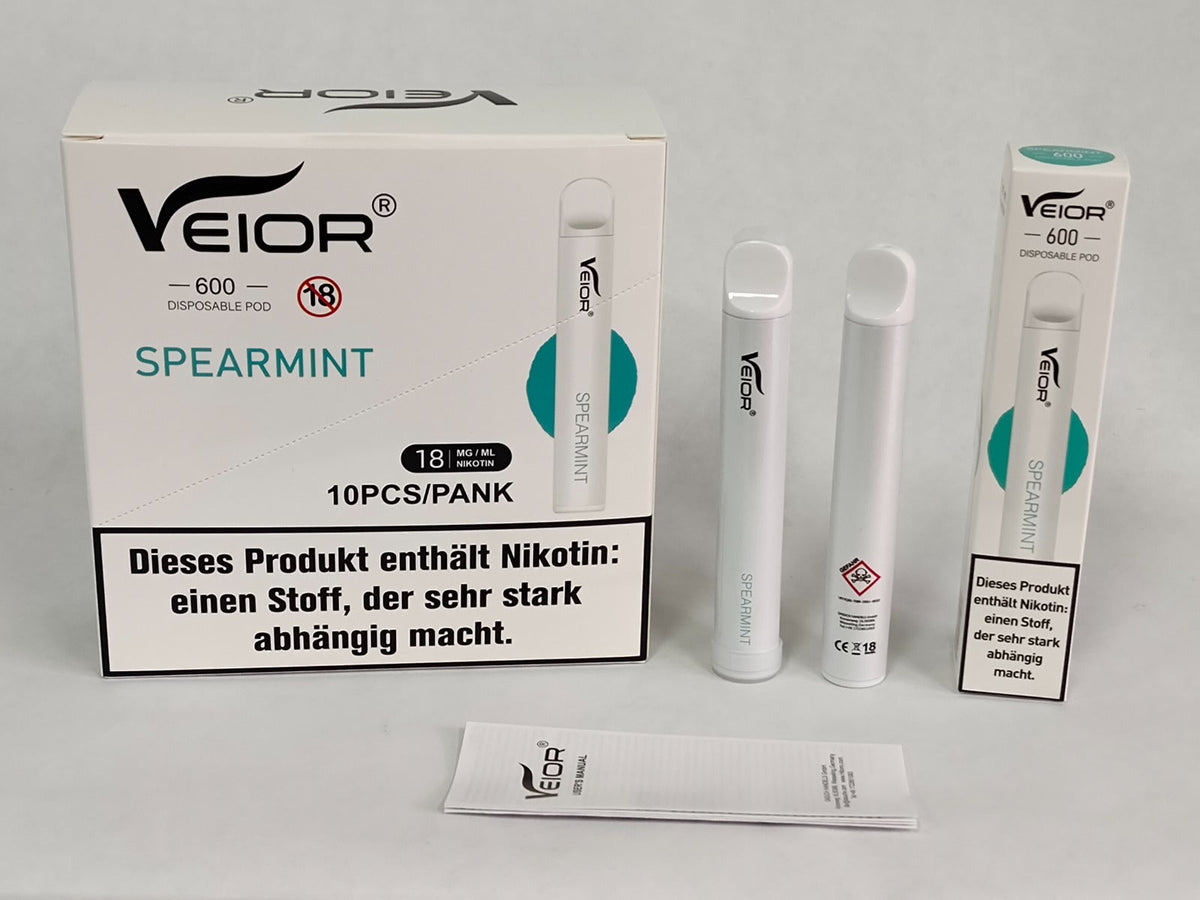 VEIOR VAPE 600 20MG - SPEARMINT