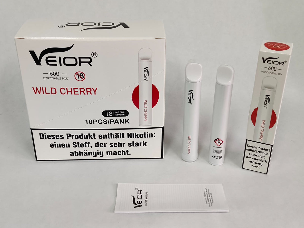 VEIOR VAPE 600 20MG - WILD CHERRY