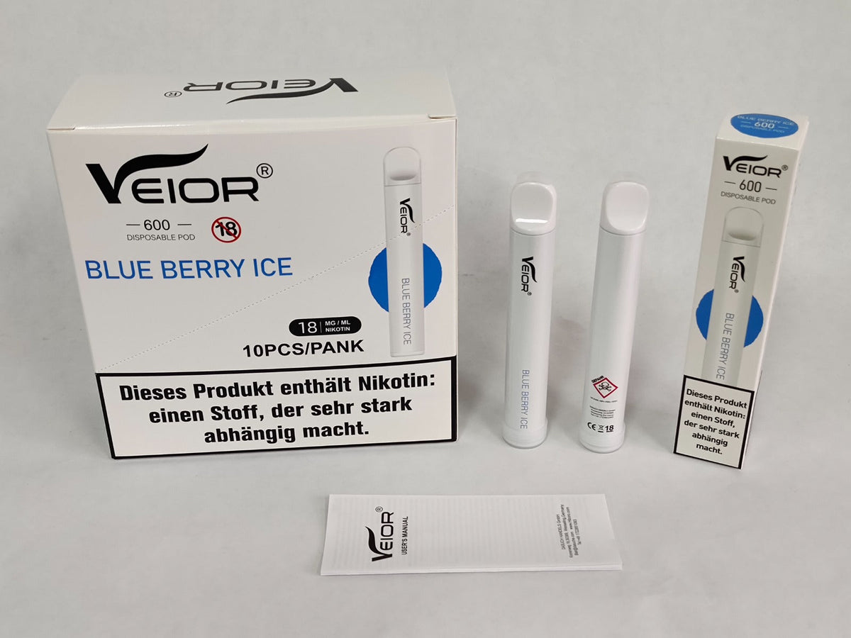 VEIOR VAPE 600 20MG - BLUEBERRY ICE