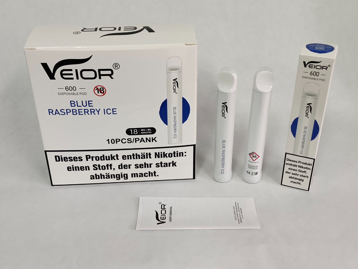 VEIOR VAPE 600 20MG - BLUE RASPBERRY ICE