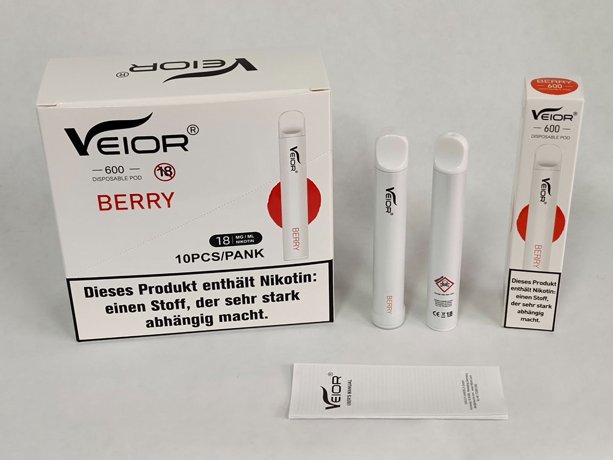 VEIOR VAPE 600 20MG - BERRY